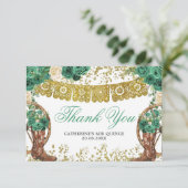 Westerne groene Hunter Charra Hartelijk dank Bedankkaart (Staand voorkant)
