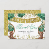 Westerne groene Hunter Charra Hartelijk dank Bedankkaart (Voorkant / Achterkant)
