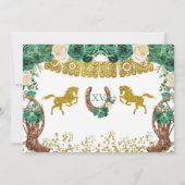 Westerne groene jachtharra bespaart de datum kaart (Achterkant)