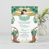 Westerne groene jager Charra Turning Cinco Kaart (Staand voorkant)