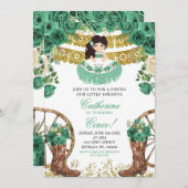 Westerne groene jager Charra Turning Cinco Kaart (Voorkant / Achterkant)