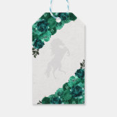 Westerne groene Rozen Ranchero Quinceanera Gift La Cadeaulabel (Achterkant)