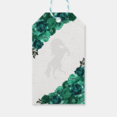 Westerne groene Rozen Ranchero Quinceanera Gift La Cadeaulabel (Achterkant)