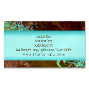 Westerne Grunge  Beauty Floral Mode Hair Magnetisch Visitekaartje