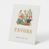 Westerne gunsten reclamebord met voetstuk (Voorkant)