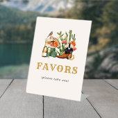 Westerne gunsten reclamebord met voetstuk