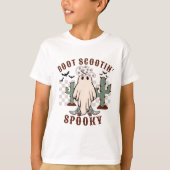Westerne Halloween Boot Scootin Spooky T-shirt (Voorkant)