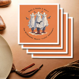 Westerne Halloween Funny Ghost Cowboys Custom Servet