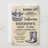 Westerne Halloween Hoedown Party, Spooky Cowboy Kaart (Voorkant)