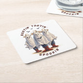 Westerne Halloween Spooky Cowboy Ghosts Custom Kartonnen Onderzetters (Schuin)