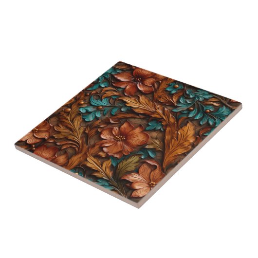 Westerne Handleer Keramische Tegel Tegeltje (Zijkant)