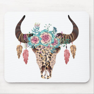 Westerne handleiding Floral Bull Muismat