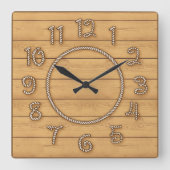 Westerne hellingstijd vierkante klok (Voorkant)