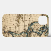 Westerne Hemisphere-kaart gegraveerd Case-Mate iPhone Case (Achterkant (horizontaal))