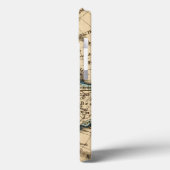 Westerne Hemisphere-kaart gegraveerd Case-Mate iPhone Case (Achterkant / Links)