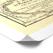 Westerne Hemisphere Map 1780 Poster (Hoek)