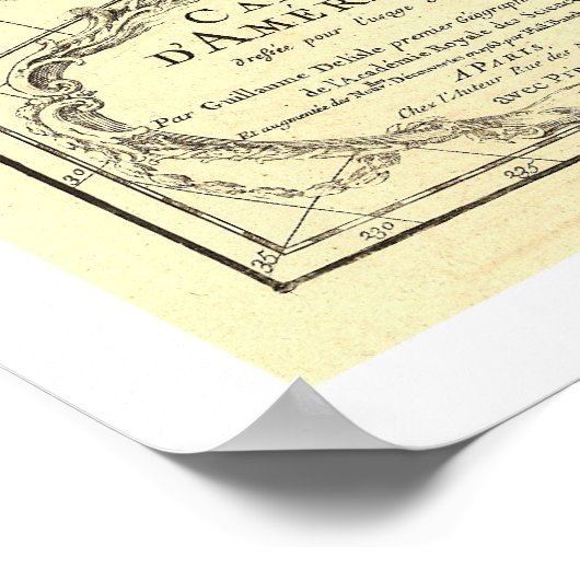 Westerne Hemisphere Map 1780 Poster (Hoek)