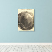 Westerne Hemisphere Map door Goodrich Canvas Afdruk (Insitu (Houten vloer))
