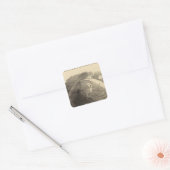Westerne Hemisphere Map door Goodrich Vierkante Sticker (Envelop)