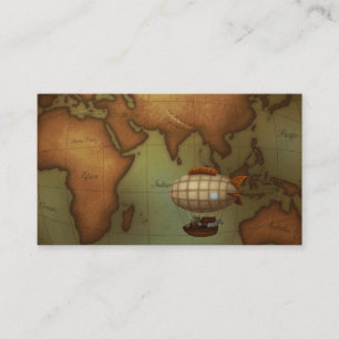 Westerne Hemisphere Map - persoonlijke oproepkaart Visitekaartje