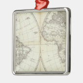 Westerne Hemisphere of New World Metalen Ornament (Links)