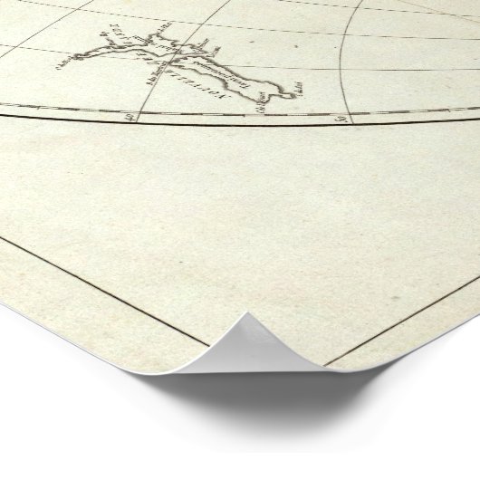 Westerne Hemisphere of New World Poster (Hoek)