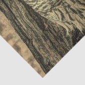 westerne herfstbladeren eikenboom witte uil tissuepapier (Detail)