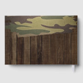 Westerne herten De jacht is over bruiloft Folie Gastenboek (Achterkant)