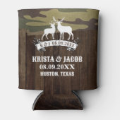 Westerne herten De jacht is over bruiloft gunst Blikjeskoeler (Voorkant)