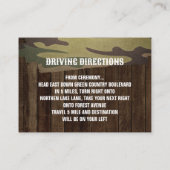 Westerne herten De jacht is over bruiloft richting Informatiekaartje (Achterkant)