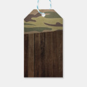 Westerne herten De jacht is voorbij bruiloft Cadeaulabel (Achterkant)