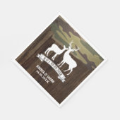 Westerne herten De jacht is voorbij bruiloft Servet (Hoek)