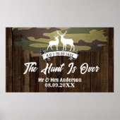 Westerne herten De jacht is voorbij bruiloft Welko Poster (Voorkant)