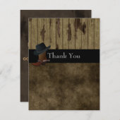 Westerne het land dankt u, Huwelijk, Mannelijke Bedankkaart (Voorkant / Achterkant)