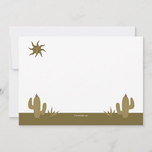 Westerne Hoedown Kaart (Achterkant)