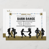 Westerne Hoedown Kaart (Voorkant / Achterkant)