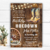 Westerne Hoedown Party Country Cowboy laarzen Kaart