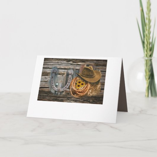 Westerne Hoefijzer Cowboy Pet Lasso (Achterkant)