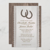 Westerne Hoefijzer-weddenschappen Kaart (Voorkant / Achterkant)