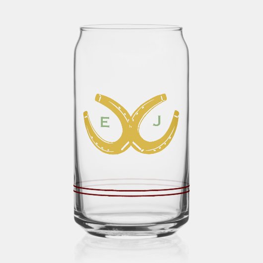 Westerne Hoefijzers Blikvorm Glas (Voorkant)