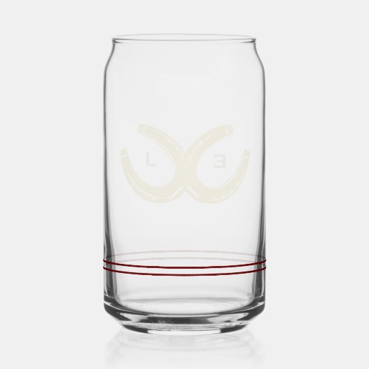 Westerne Hoefijzers Blikvorm Glas (Achterkant)