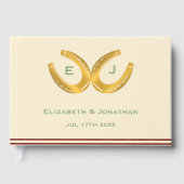 Westerne Hoefijzers bruiloft Gastenboek (Voorkant)