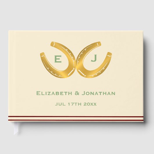 Westerne Hoefijzers bruiloft Gastenboek (Voorkant)