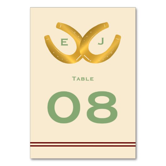 Westerne Hoefijzers bruiloft Kaart (Voorkant)