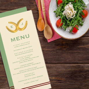 Westerne Hoefijzers bruiloft Menu