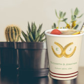 Westerne Hoefijzers bruiloft Papieren Bekers