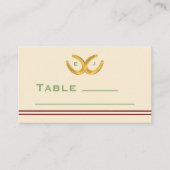 Westerne Hoefijzers bruiloft Plaatskaartje (Voorkant)