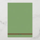 Westerne Hoefijzers bruiloft receptie Folie Uitnodiging (Achterkant)