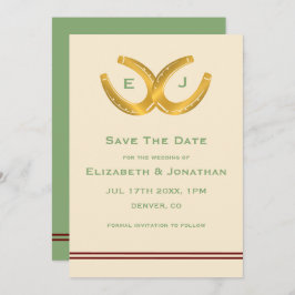 Westerne Hoefijzers bruiloft Save The Date