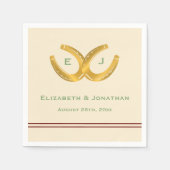 Westerne Hoefijzers bruiloft Servet (Voorkant)